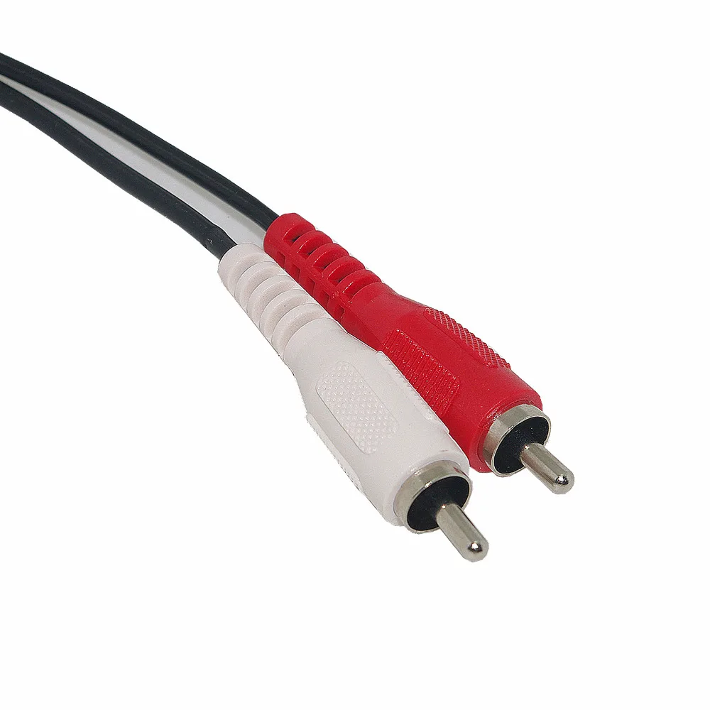 Аудиокабель AV 1 в 2 стерео AUX кабель с разъемом 3 5 мм разъем RCA Aux для колонок