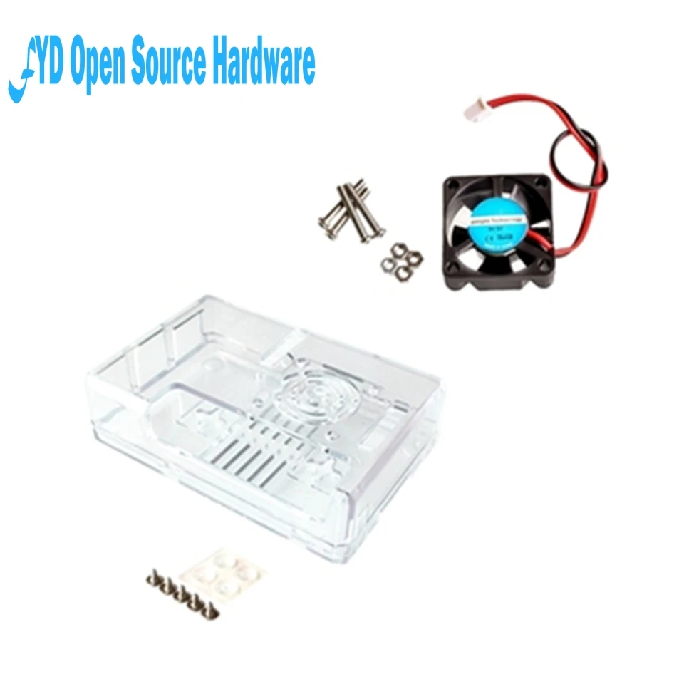 1 шт. чехол Raspberry Pi 3 ABS Прозрачный/красный/синий прозрачный корпус коробки +