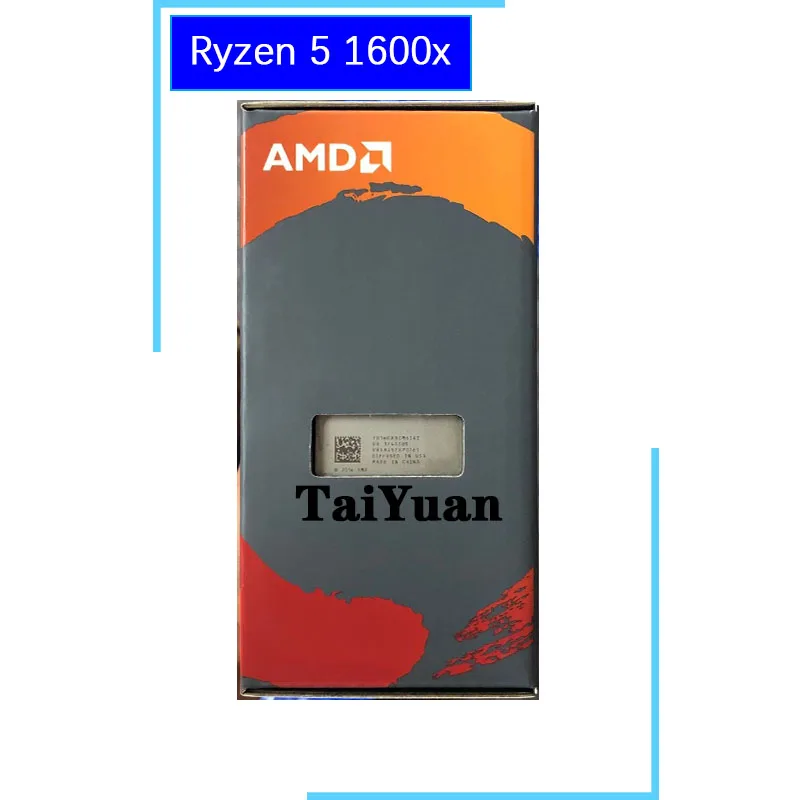 Процессор AMD Ryzen 5 1600X R5 1600X3,6 GHz шестиядерный ЦП с двенадцатью потоками 95W L3 = 16M YD160XBCM6IAE Socket AM4