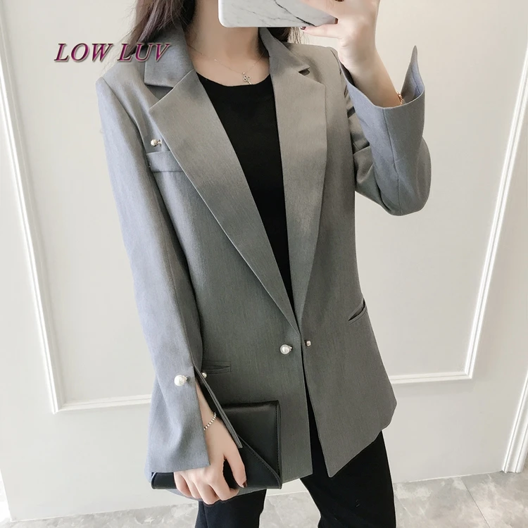 Новинка женский костюм весна и осень Женский блейзер маленький куртка для женщин
