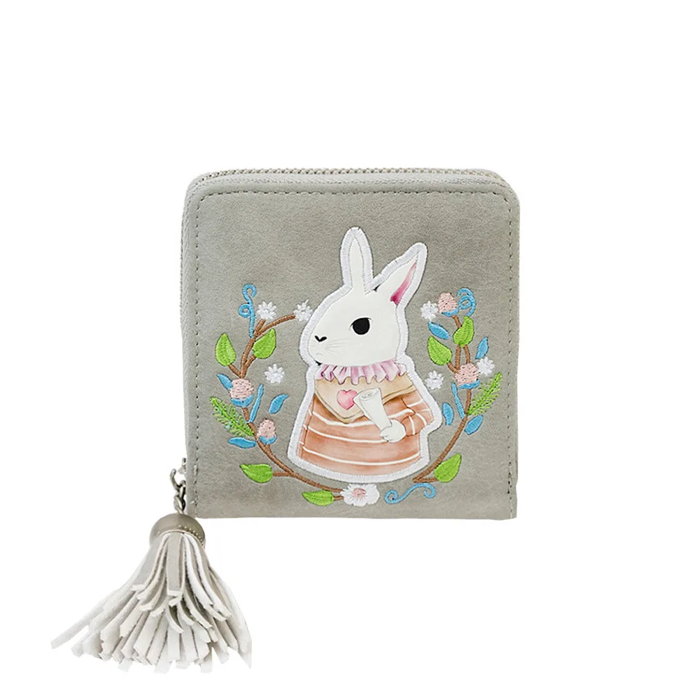 Aelicy Модный женский клатч с принтом животных кошельки на молнии короткий