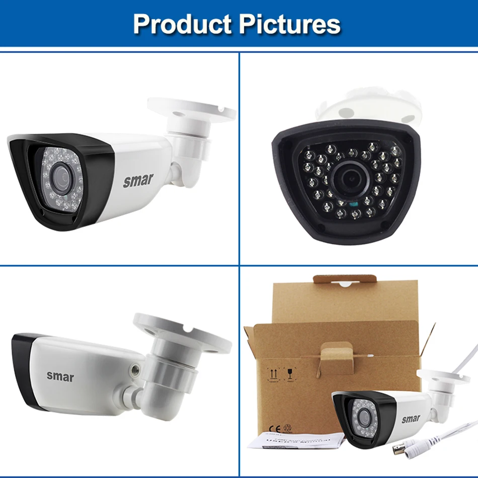 Samr AHD камера HD 720P 1080P камера видеонаблюдения CCTV Bullet наружная домашняя видеокамера 30 шт. Инфракрасные светодиоды IR-CUT фильтр