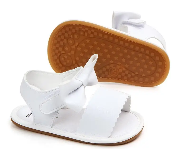 Fashion New Baby Cute Sandals Newborn Girl Bow Tie Summer Breathable Anti-slip Girls PU Shoes | Детская одежда и обувь