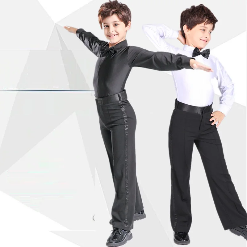 

Boys' Latin Dancing Shirt Children's Latin Competitions Top Wear Kids Dancing Grading Standards Costumes Dancing Coat B-6989