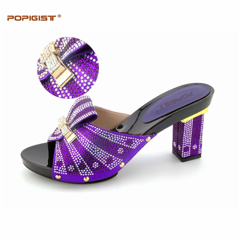 Высокого качества со стразами Neww дизайн для леди Африки Для женщин итальянский