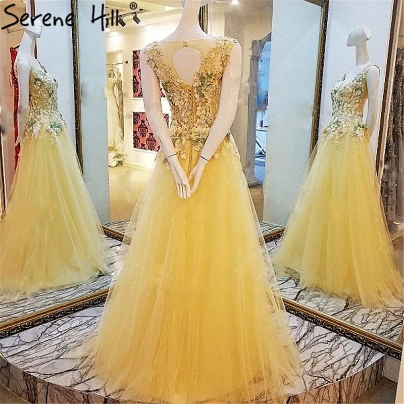 Vintage Cut Back Embroidery Long Evening Dresses 2018 Real Picture A-line Party Gowns Vestido De Festa Longo sh10 | Свадьбы и
