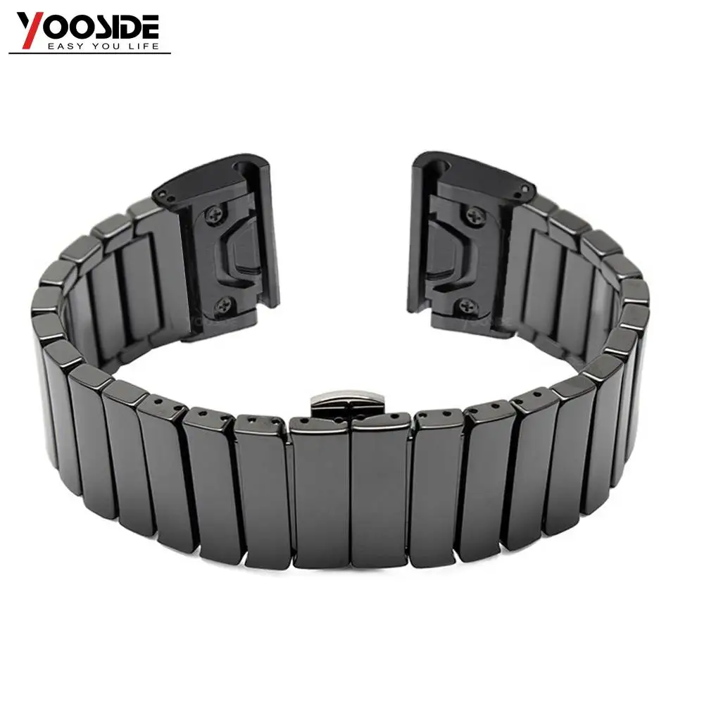 YOOSIDE 22 мм керамический ремешок с бабочкой для часов Quick Fit ремешок для Garmin Fenix 5/5 Plus/Forerunner 935/Quatix 5/Approach S60