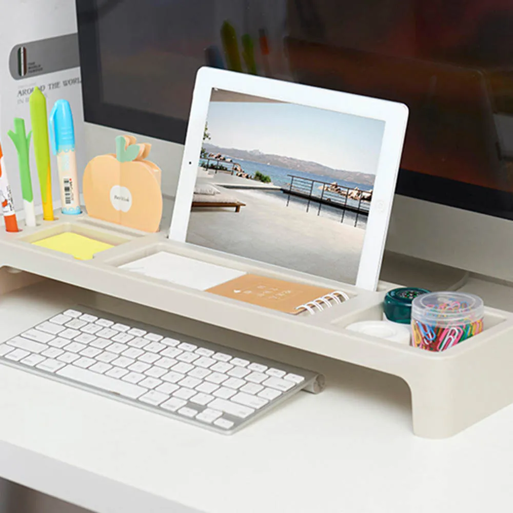 Настольный стационарный канцелярский органайзер держатель для хранения полки