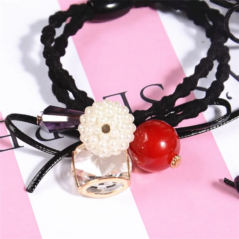 1 шт. Креативные аксессуары для волос с красными шариками женщин повязка на