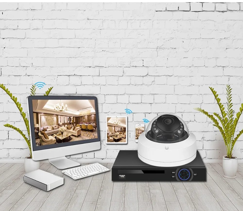 Besder 5MP Проводная ip-камера Ultra HD H.265 купольная камера для домашней безопасности CCTV камера наблюдения обнаружения движения Антивандальная ONVIF 2,0