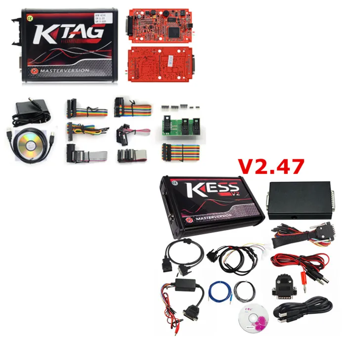 KTAG V7.020 красный ЕС 4 светодиодный K-TAG 7,020 ECU программист онлайн KESS V2 V5.017 V2.47 мастер KESS V5.017 2,47 ECU чип тюнинговый инструмент - Цвет: Цвет: желтый