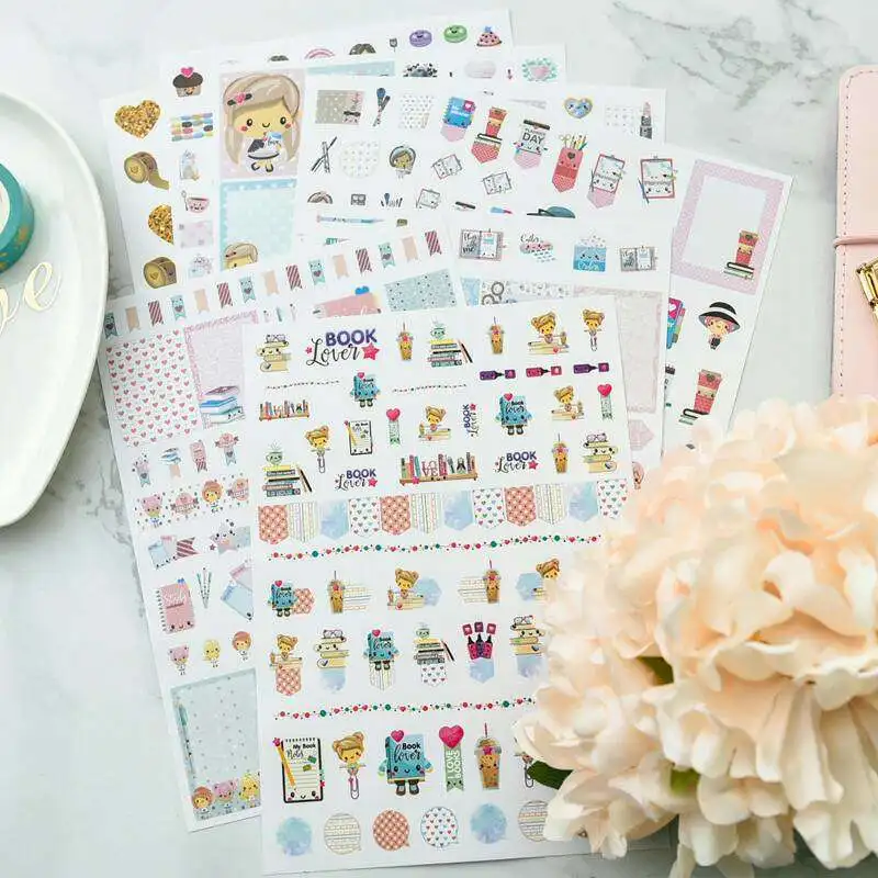 Набор наклеек для скрапбукинга YPP CRAFT Lovely Girl счастливый планировщик/Создание