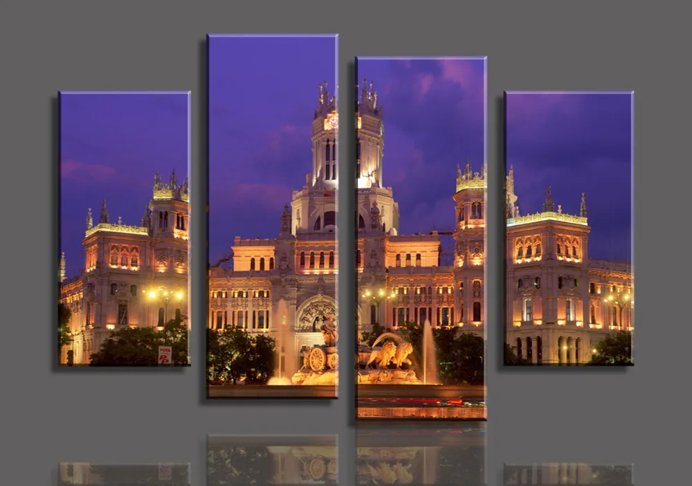 2017 реальные фотографии великолепные строительные лилии 4 панели/комплект Hd