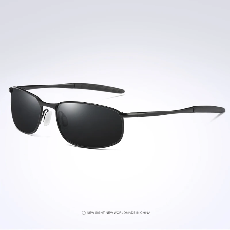 C1 Black black Pro Acme, Брендовые мужские солнцезащитные очки, поляризационные, прямоугольной формы, с покрытием, очки для вождения, зеркальные, спортивные солнцезащитные очки, gafas de sol hombre PA0926 - Цвет линз: C1 Black black