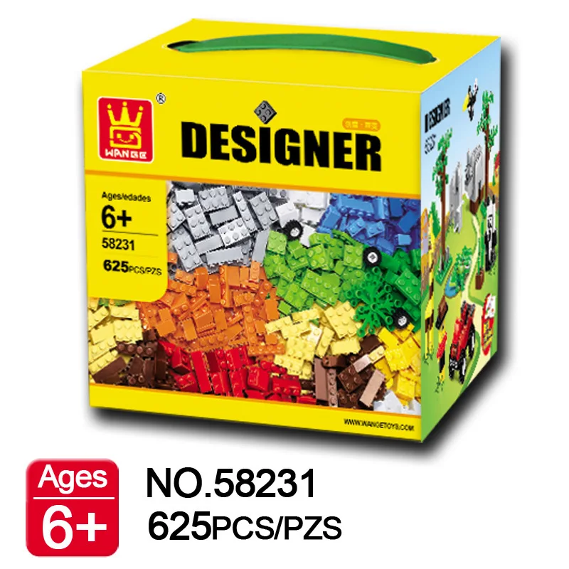 Модель W совместима с моделями W58231 625Pcs Zoo Farm Строительные наборы блоки игрушки