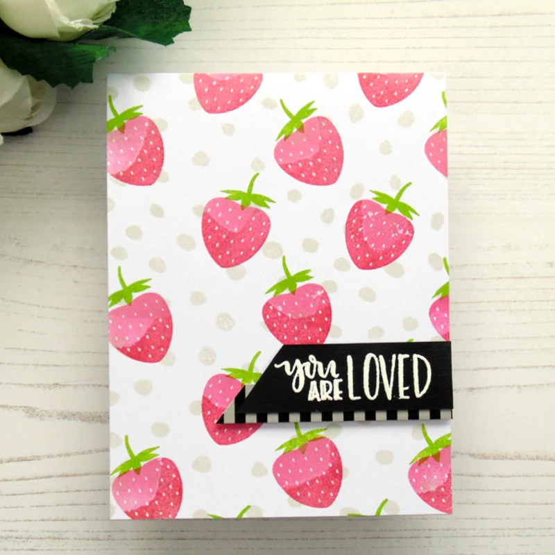 Strawberry and Flowers Transparent Clear Silicone Stamp/Seal for DIY ScrapbookingPhoto Album Decorative Card Making Stamp 4x6in | Дом и сад