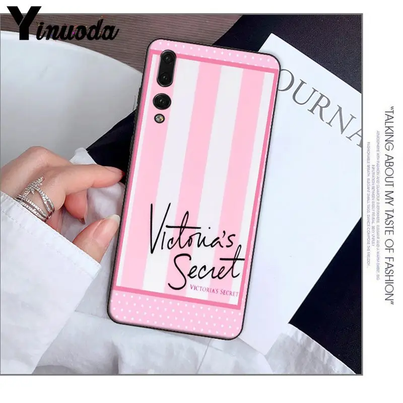 Yinuoda розовый чехол для телефона Victoria LOVE на заказ, мягкий чехол для телефона huawei P20 Pro P10 Plus P9 mate 10 Lite, чехол для мобильного телефона s