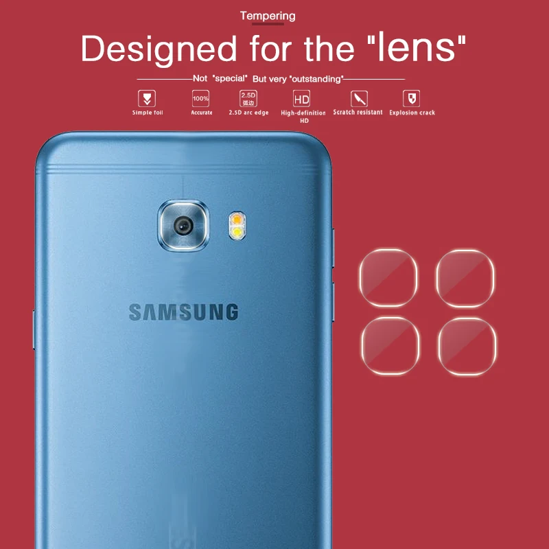 HD камера заднего вида объектив пленка из закаленного стекла для Samsung Galaxy c5 pro MIX W2018