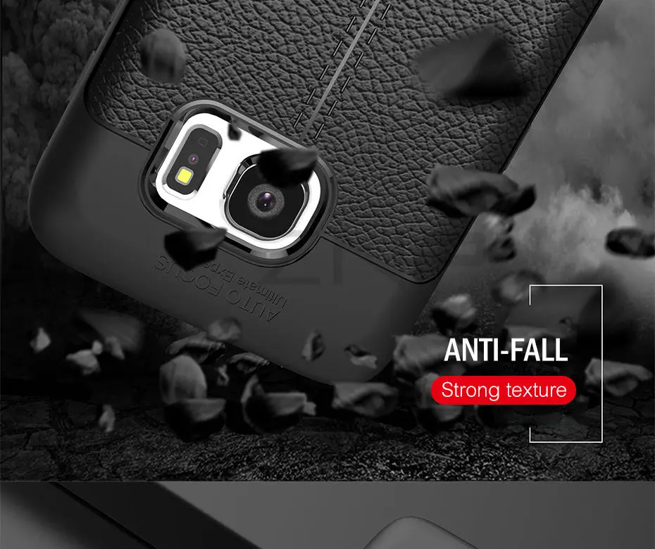 ZNP Роскошные Силиконовые Litchi кожаный чехол из углеродного волокна чехол для samsung Galaxy S6 S7 край A8 A3 A5 A7 J5 J7 чехол для телефона