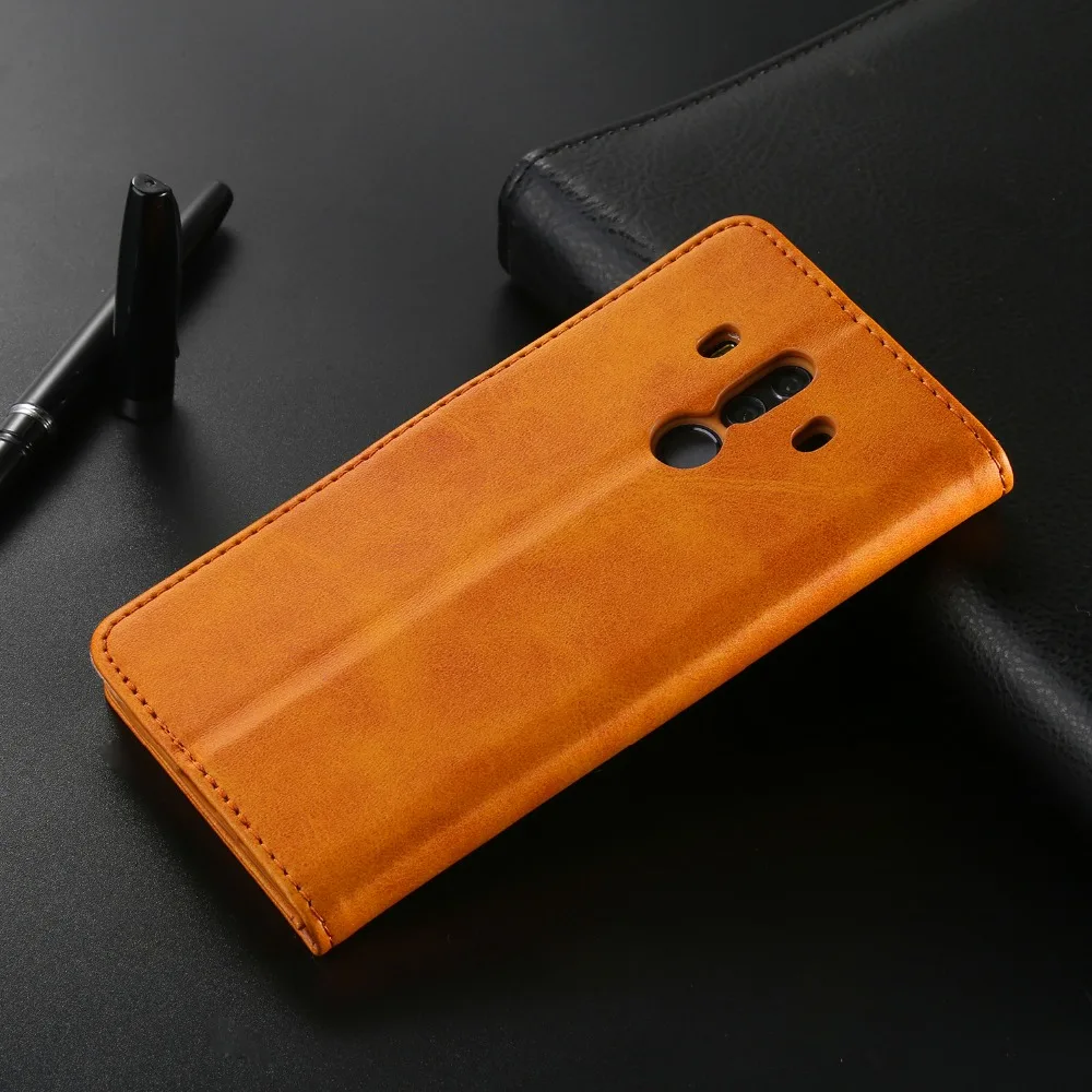 Магнитный деловой чехол для телефона Huawei Mate 10 20 Pro Lite с отделением карт откидной