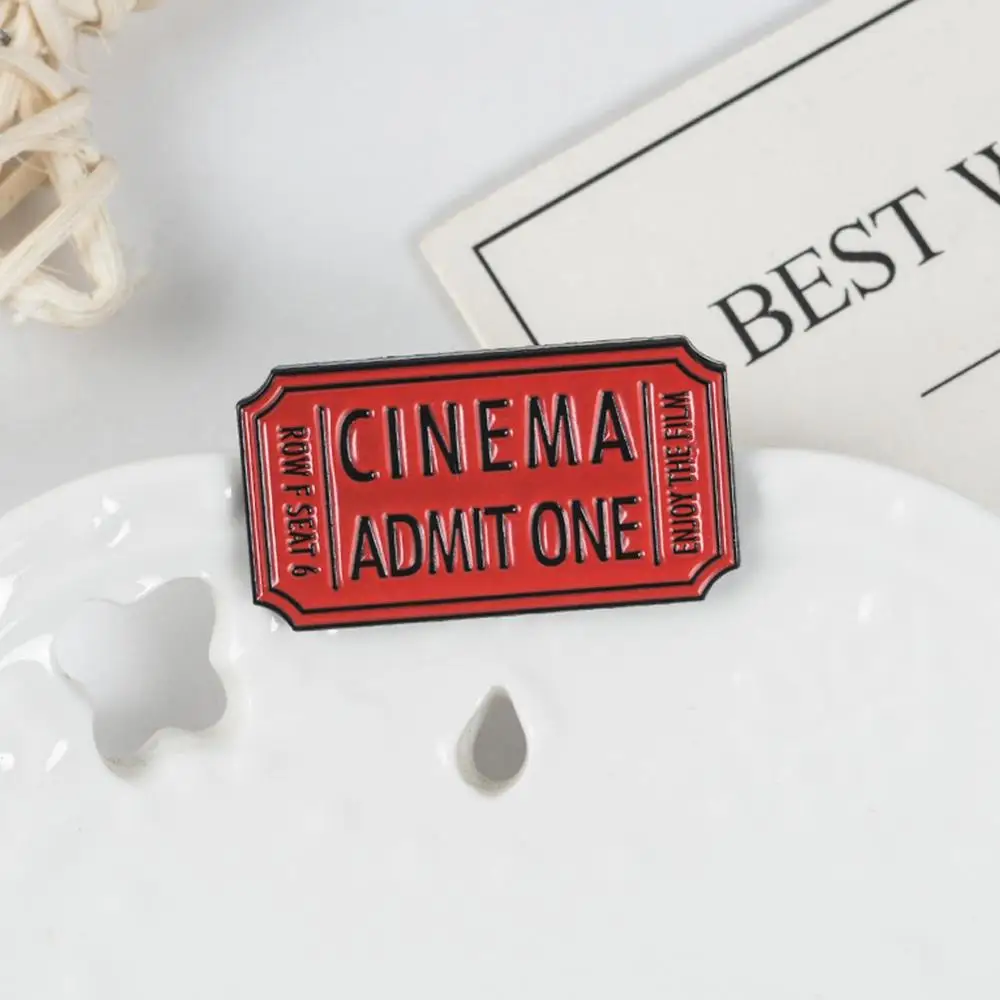 Fashion Enamel Pin Movie Ticket Brooch Lapel Pins Badge Film For Children Backpack Jewelry Gift | Украшения и аксессуары