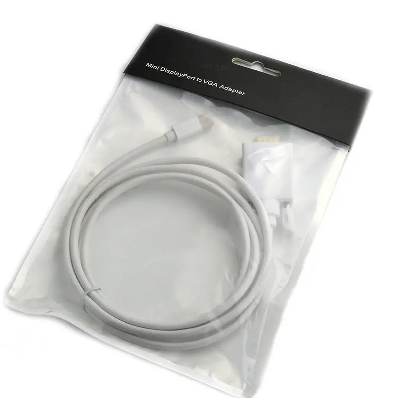 1 8 м мини DisplayPort DP для разъема VGA штекер Адаптер кабель ТВ АВ компьютер Macbook