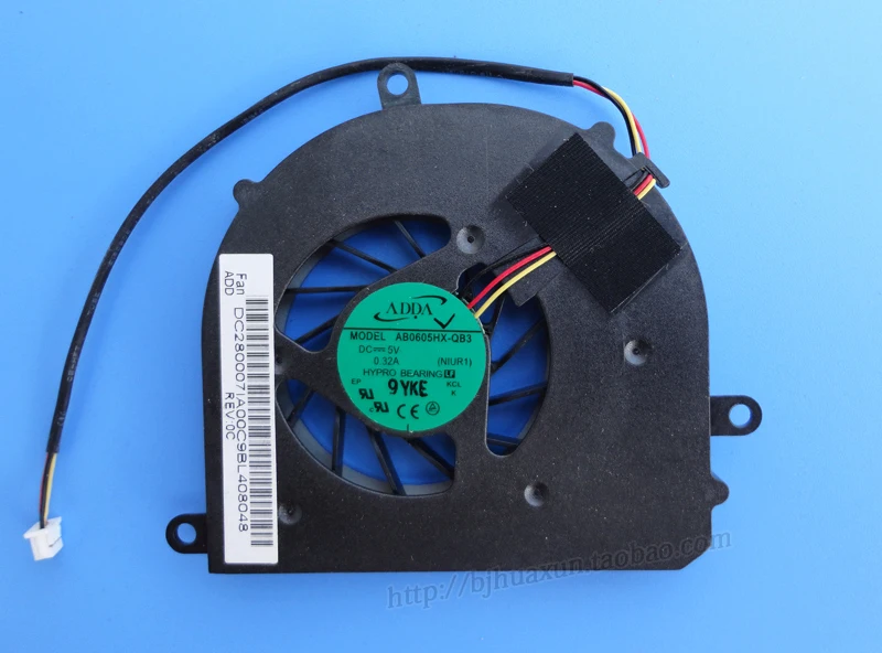 

New CPU Cooling Cooler Fan For Lenovo Ideapad U450 U450A AB0605HX-QB3 NIUR1 DC 5V 0.32A KSB0505HA -9E82