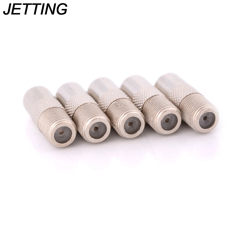 JETTING 5 шт. алюминиевый сплав F разъем типа Coax RF IEC антенный штекер Адаптер