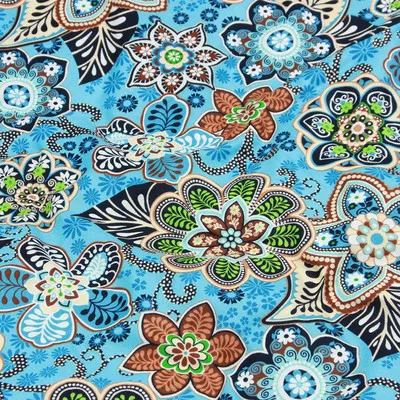 color 20 1 метр в виде цветка, из хлопковой ткани с принтом ручной работы, платье для одежды, кукла, хлопок, T456A - Цвет: color 20