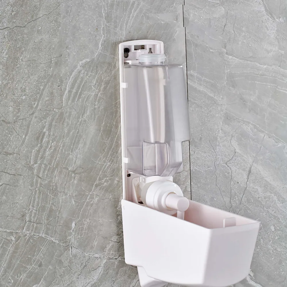 New Arrival US Free Shipping Modern Style Plastic Soap Dispenser Bathroom Liquid Holder Bottle Wall Mounted | Обустройство дома