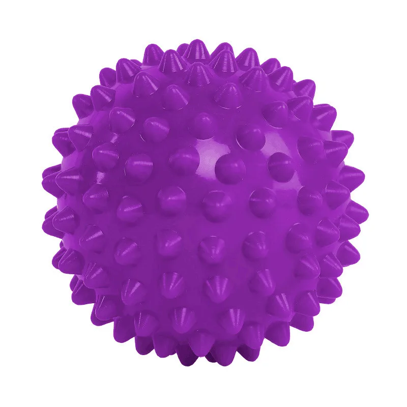 Purple ПВХ колючий массажный шарик боль в ногах и Подошвенный Фасцит рельевер Ежик - Цвет: Purple