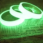 Светящиеся предупреждающие полосы высокой яркости 10 м 10 мм x 10 м светильник лента из ПВХ для хранения, акриловая флуоресцентная лента, настенные наклейки сделай сам, 1 шт.