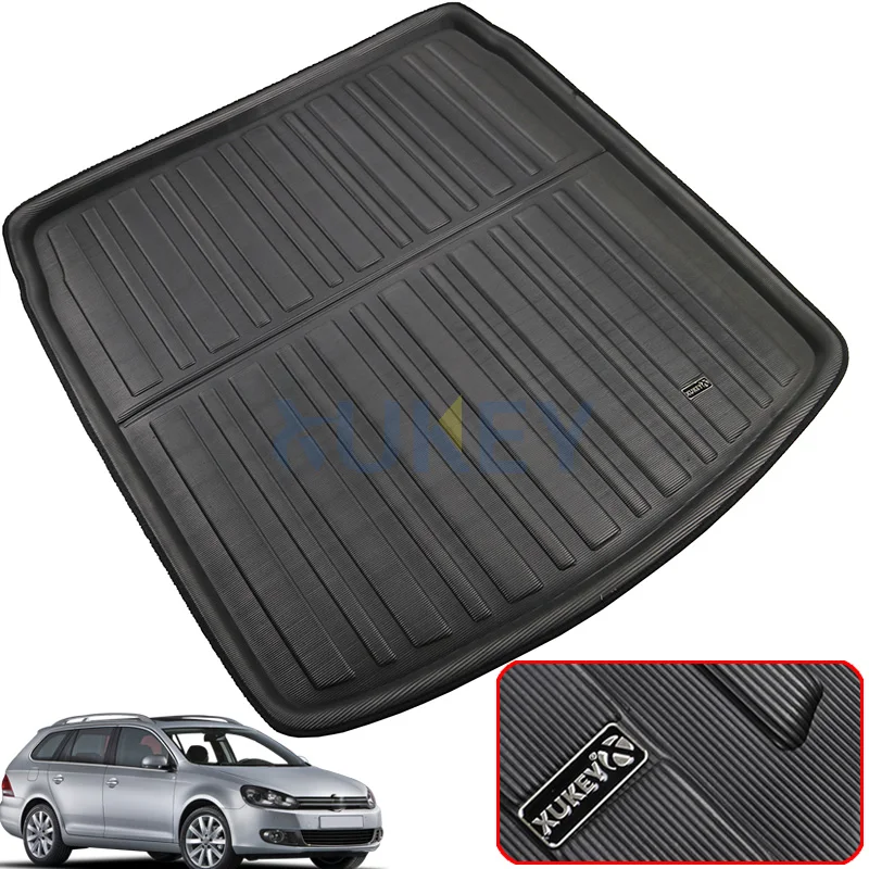 For VW Golf 6 MK6 Wagon Estate Jetta Sportwagen Vento Variant 2005-2014 Rear Boot Liner Trunk Cargo Mat Tray Floor Carpet