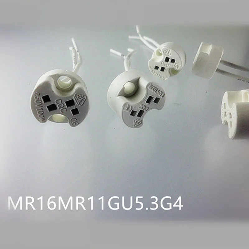 10 шт./лот MR16 MR11 G4 GU5.3 керамическая миниатюрная двухконтактная Ушная термостойкая