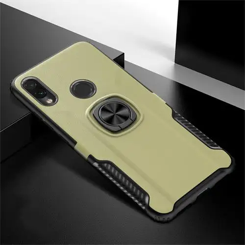 Ударопрочный защитный чехол для huawei P Smart Z P Smart Plus P20 P30 Lite mate 20 Pro с автомобильным держателем, чехол на Nova 3 3i 4 Funda - Цвет: Gold