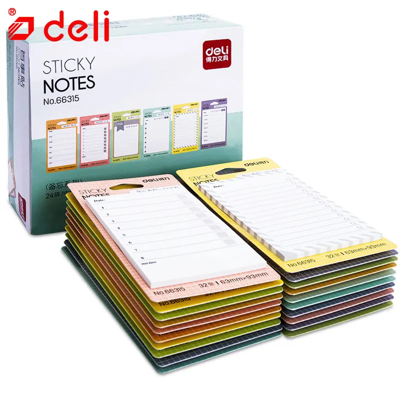 Deli cute weekly planner memo pad 6 стиль kawaii стикер для заметок скрапбук filofax повесток