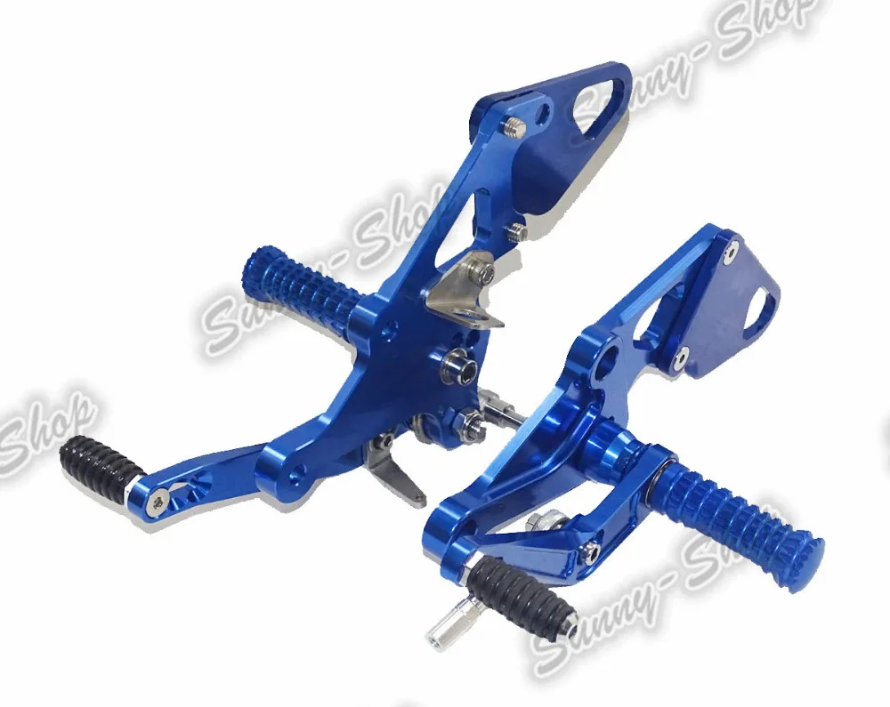 Waase ЧПУ Регулируемая Rider Сзади наборы для ухода за кожей Rearset Подножка для ухода за кожей ног колышки Yamaha MT-07 MT07 FZ-07 FZ07 2013