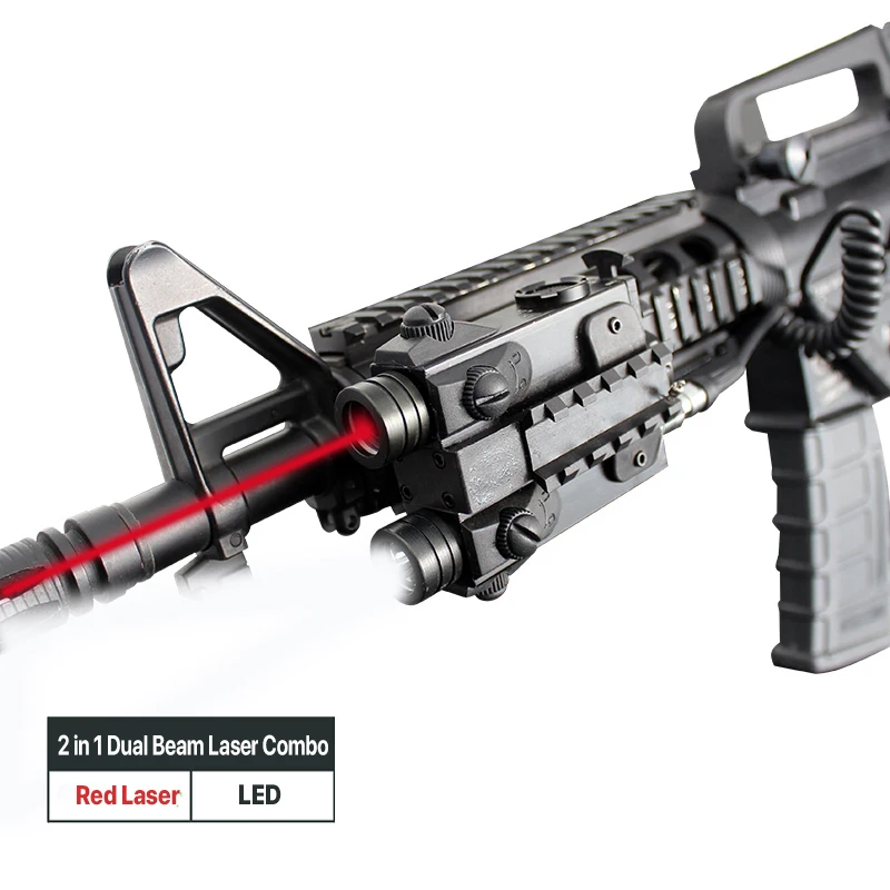 

Тактический Пистолет охотничий фонарь страйкбол Красная точка лазерный прицел лазерсветильник свет Combo для оружия AR15 AK47