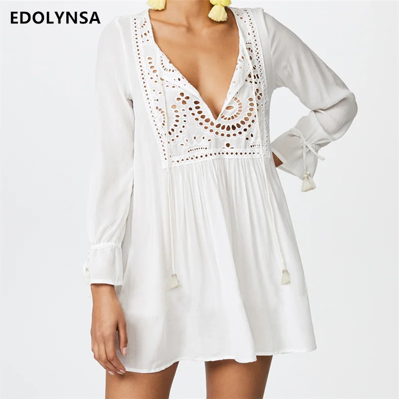 Хлопок пляж прикрыть кафтаны купальный костюм саронг крышка UPS пляжное парео