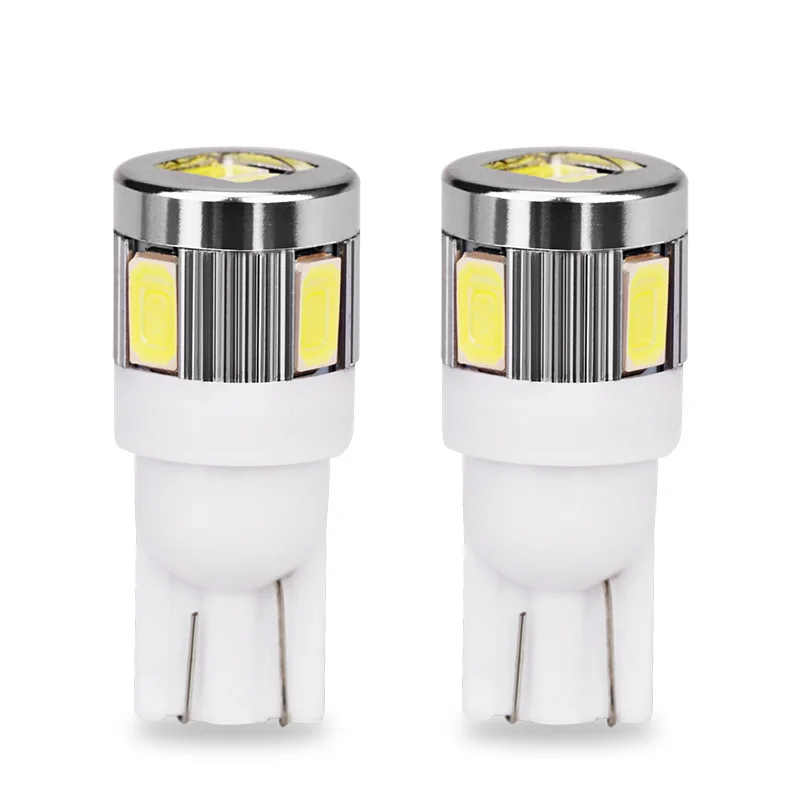 2 шт. T10 501 6 SMD 5630 светодиодный автоматический Клин лампа купольная WY5W W5W 6SMD 5730 супер