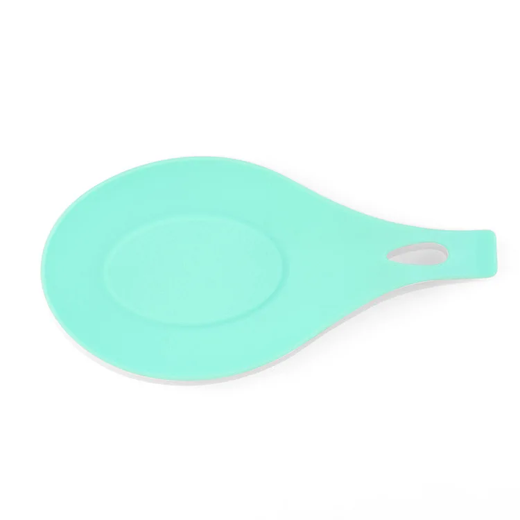 A9 Light Green Pannow Прочный Маленький силиконовый ложка подставка термостойкий антипригарный силиконовый кулинарный коврик для инструментов кухонные Держатели и стойки для хранения - Цвет: A9 Light Green