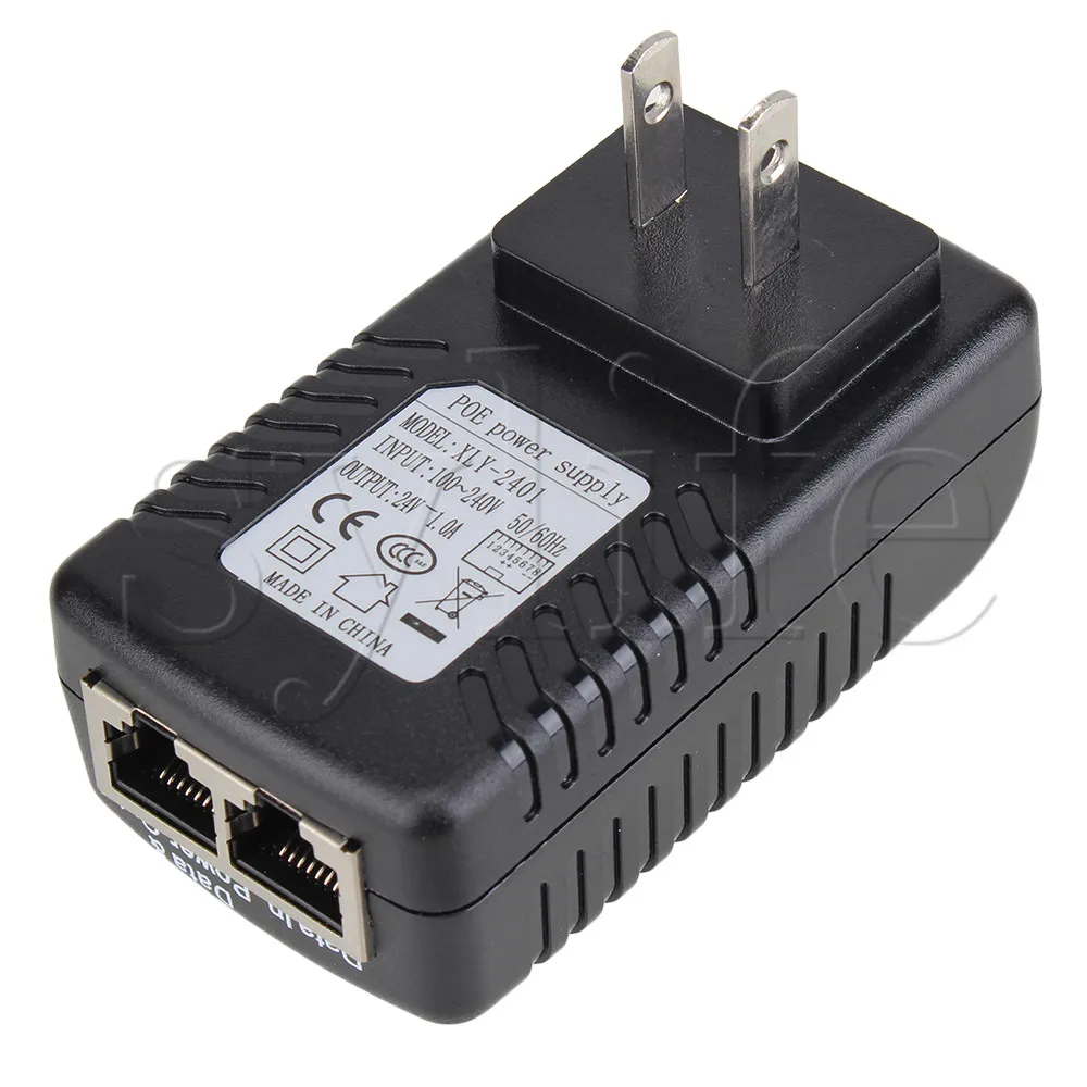 24 В 1A PoE инжектор питания Ethernet адаптер для 12 в POE устройства US Plug | Обустройство