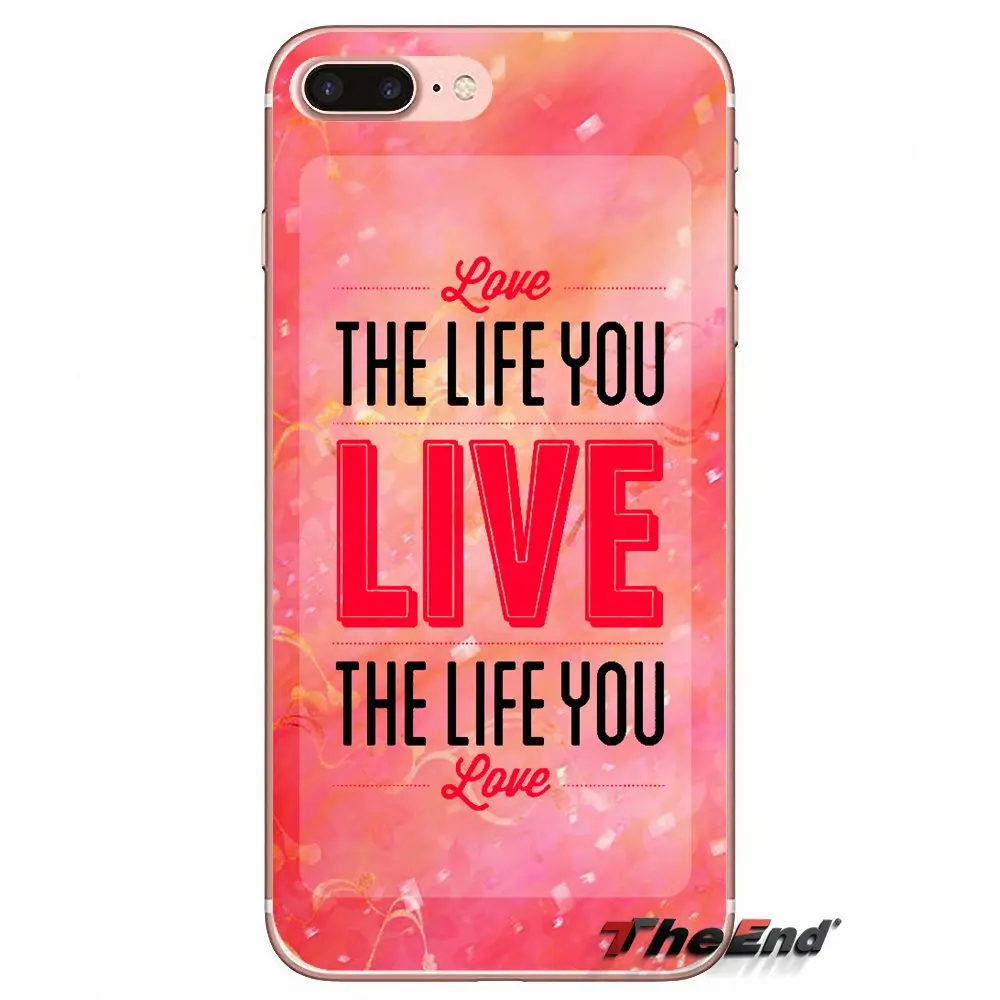 For iPhone X 4 4S 5 5S 5C SE 6 6S 7 8 Plus Samsung Galaxy J1 J3 J5 J7 A3 A5 2016 2017 Ocean Live the Life You Love Soft Case | Мобильные