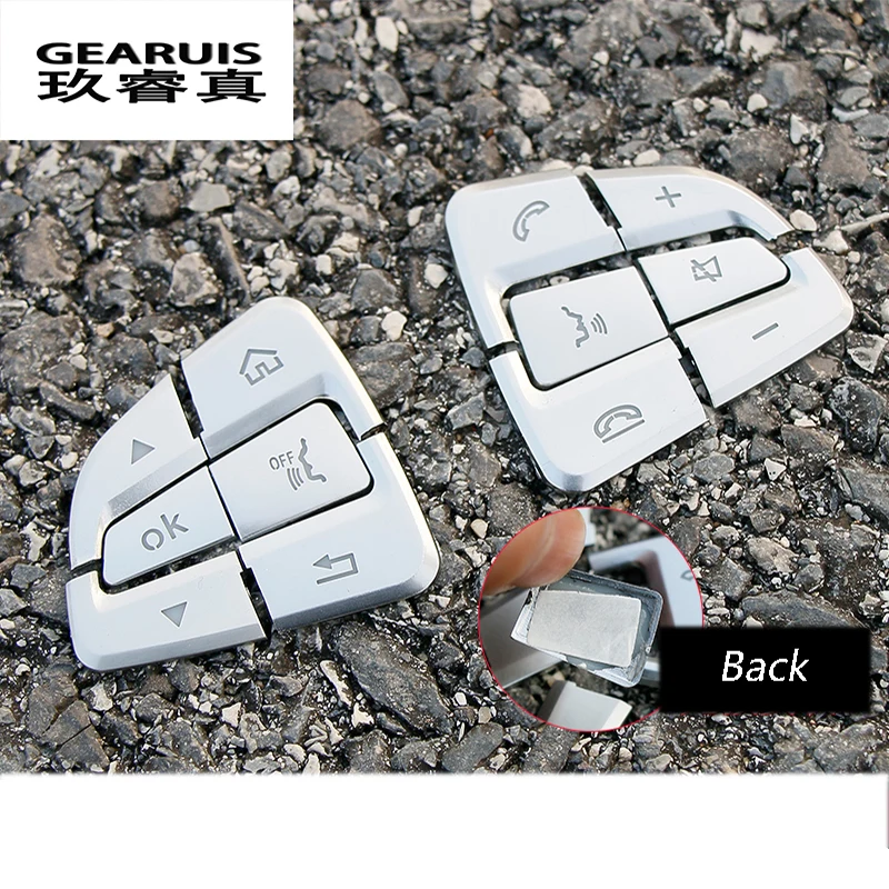 Автомобильный Стайлинг чехлы на кнопки рулевого колеса отделка наклейки для