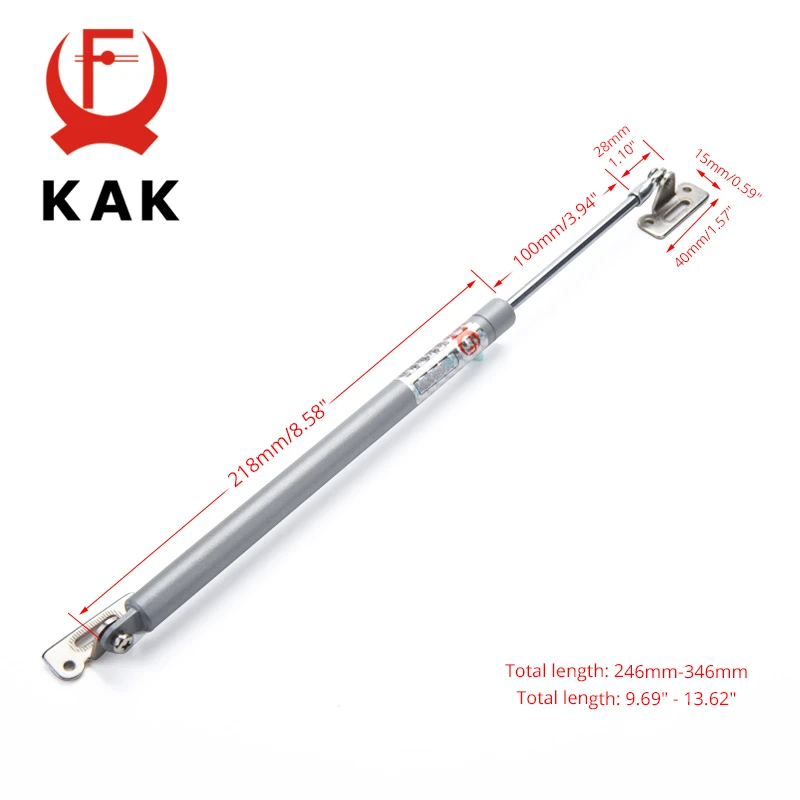 KAK 25кг/250N медная силовая дверная подъемная поддержка газовая гидравлическая