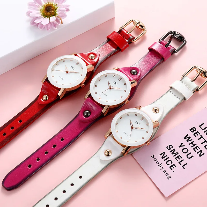 Высокое качество кожи группа женщин смотреть Роскошные Аналоговые Кварцевые