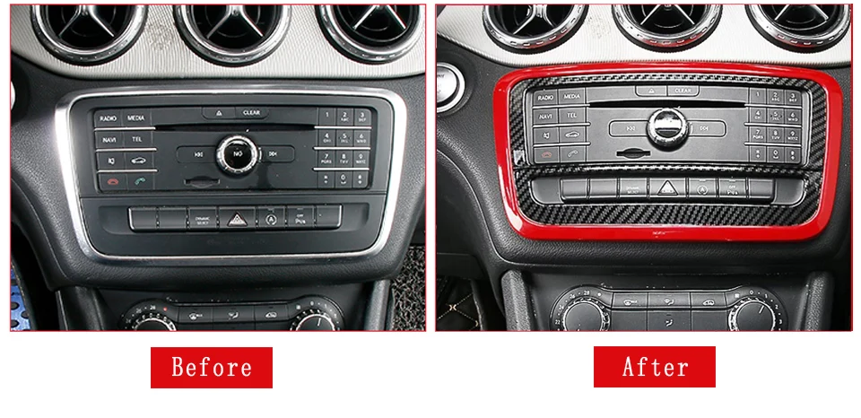 Для mercedes cla w117 mercedes cla amg mercedes gla x156 amg cla 200 аксессуары benz cla 250 gla amg CD панель управления отделка