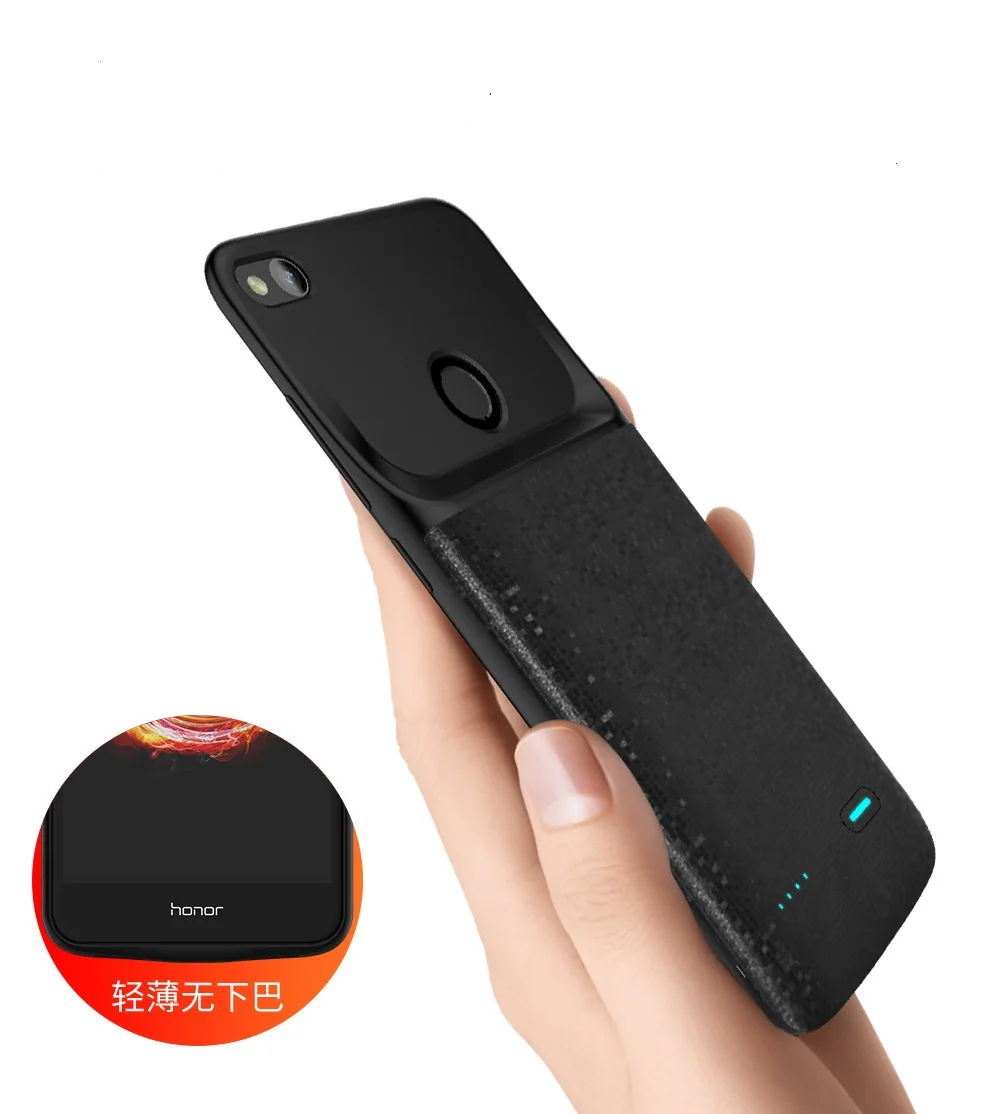 4700 мАч чехол для аккумулятора для Honor 8 9 10 внешний зарядный чехол для huawei P20 Lite/Nova 3e черный тонкий внешний аккумулятор
