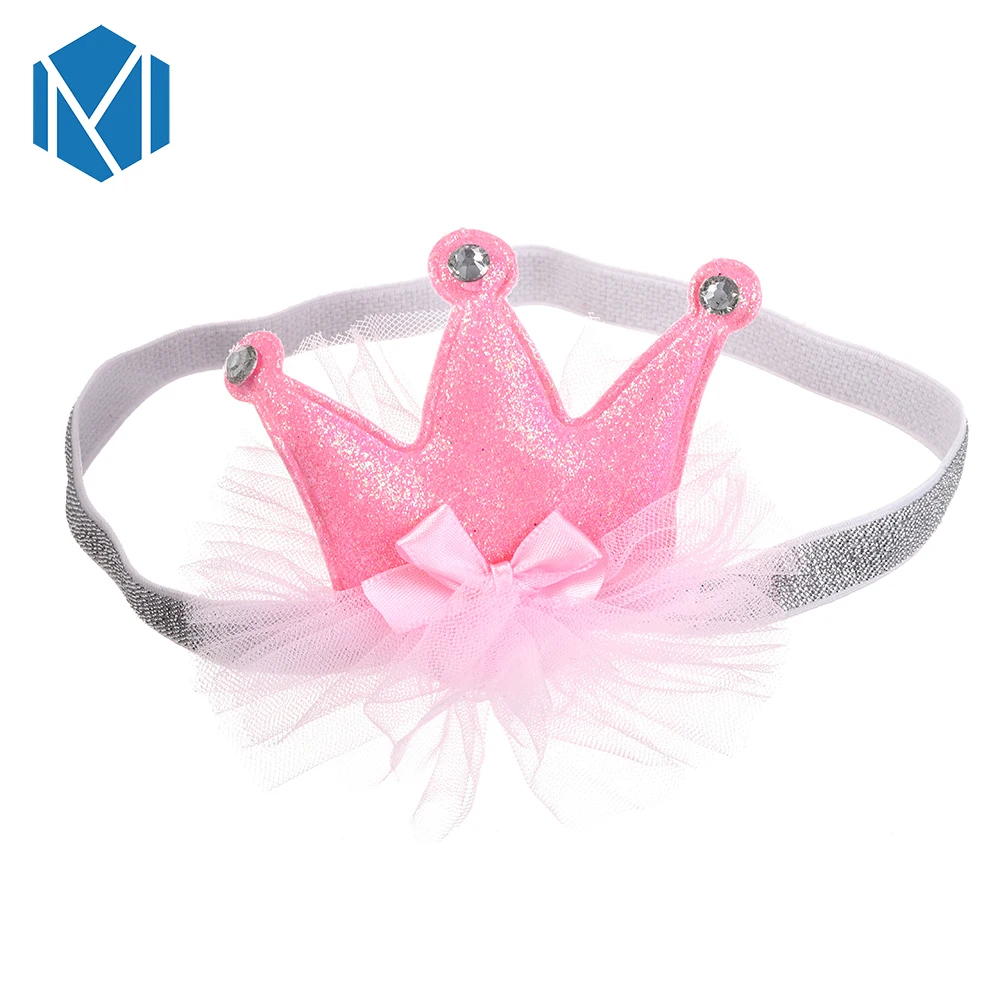 Детская эластичная повязка на голову M MISM 1 шт. с бантом и стразами модные