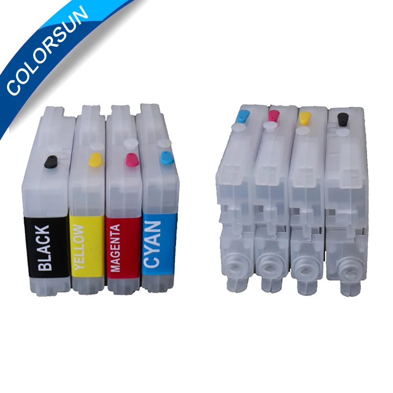 Многоразовый картридж для Brother LC10 LC37 чернильный brother LC51 LC57 LC970 lc1000 DCP 130C 135C 150C с